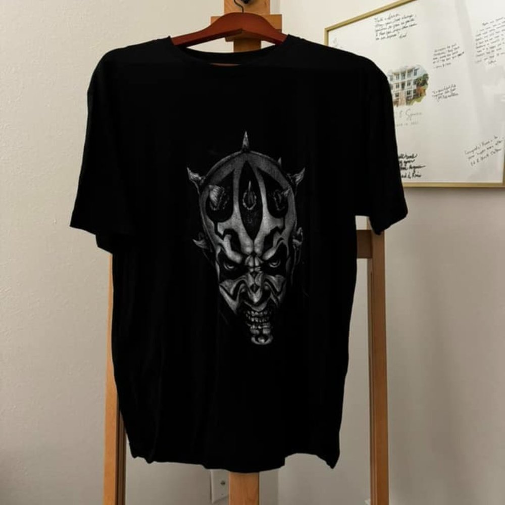 Star Wars DARTH MAUL CAMEO BLACK TEE (Heroes & Villains)